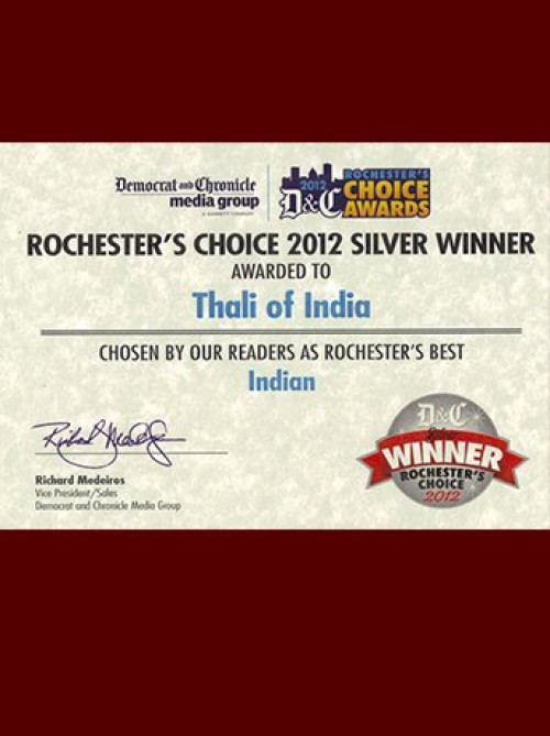 Press and awards for Thali of India